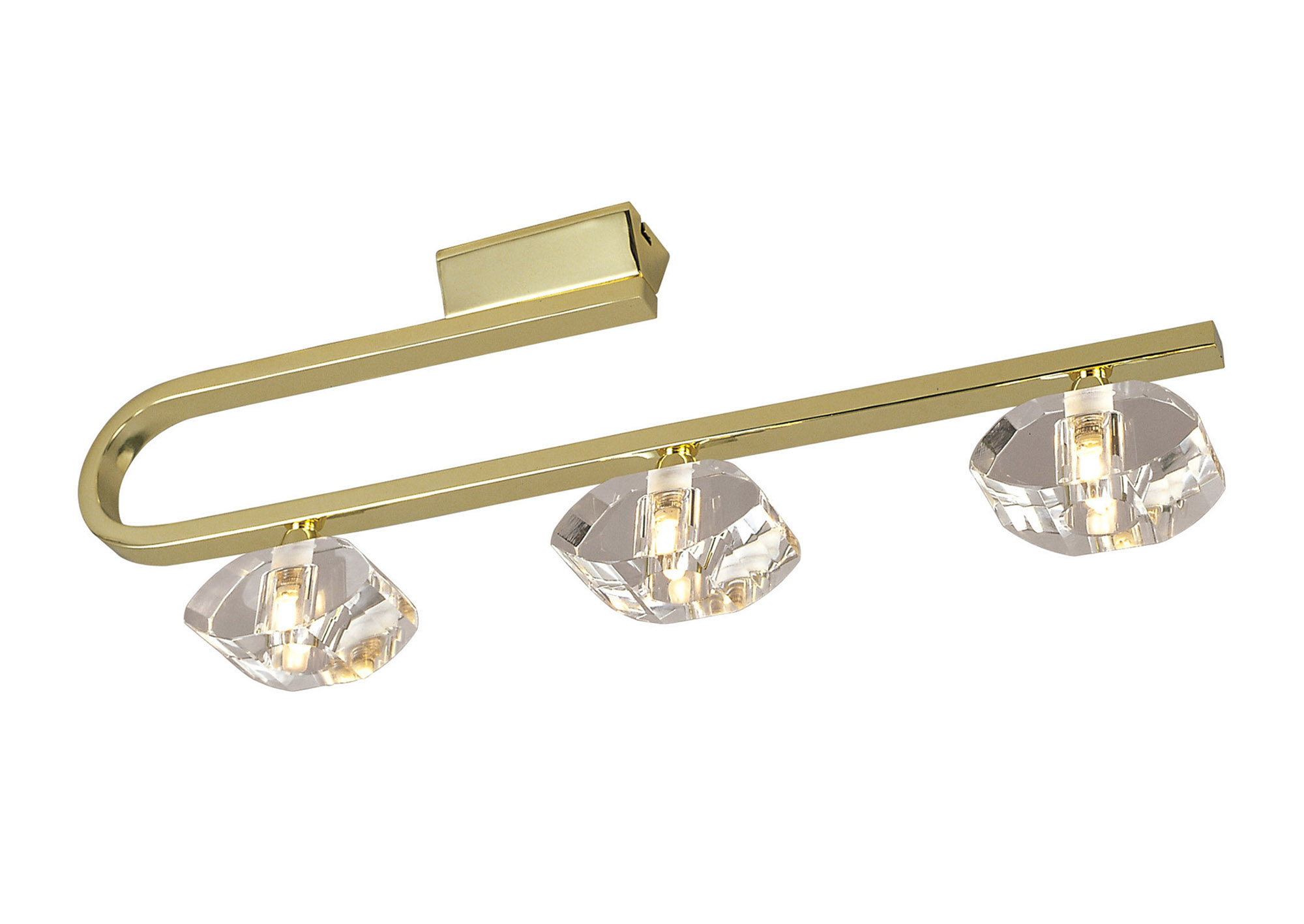 Alfa Polished Brass Ceiling Lights Mantra Semi Flush Fittings